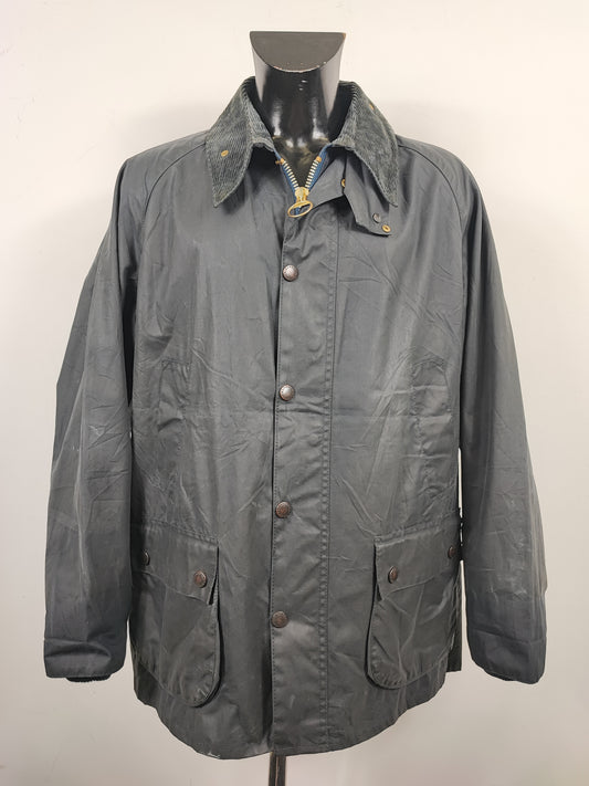 Barbour Bedale Uomo Vintage Blu C48/122cm Man Bedale waxed Navy jacket Size XL