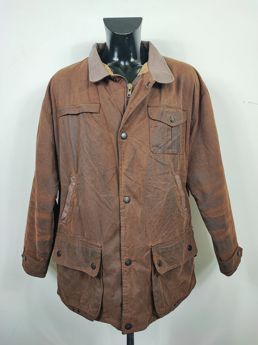 Barbour Giacca Uomo Bushman Marrone XXLarge- Man Wax Brown Bushman Jacket Size XXLarge