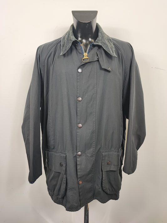 Barbour Giacca Beaufort vintage blu C46/117cm - Navy Beaufort Waxed jacket XL