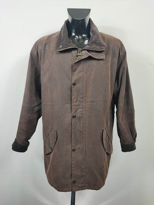 Giacca Barbour Marrone New Hampshire Cerata XLarge - Man Wax Brown New Hampshire Jacket Beige Size XLarge