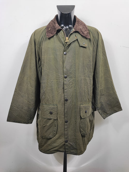 Barbour Gamefair Verde cerato C44/112 cm Man Vintage Green Wax Gamefair Jacket c44 Large