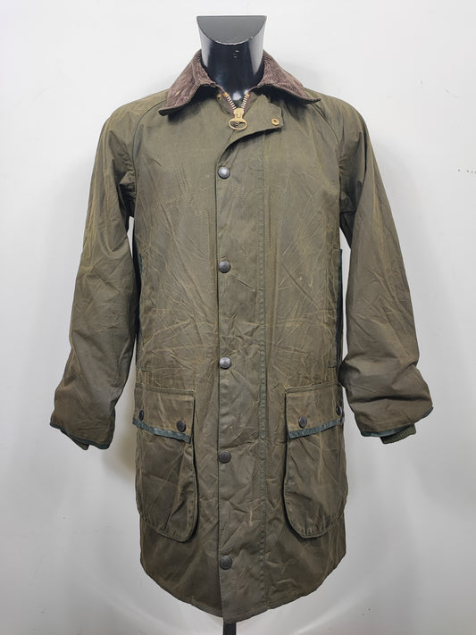 RARO Barbour Giacca Mark Phillips Small verde - Man Green Wax Vintage Coat Size Small