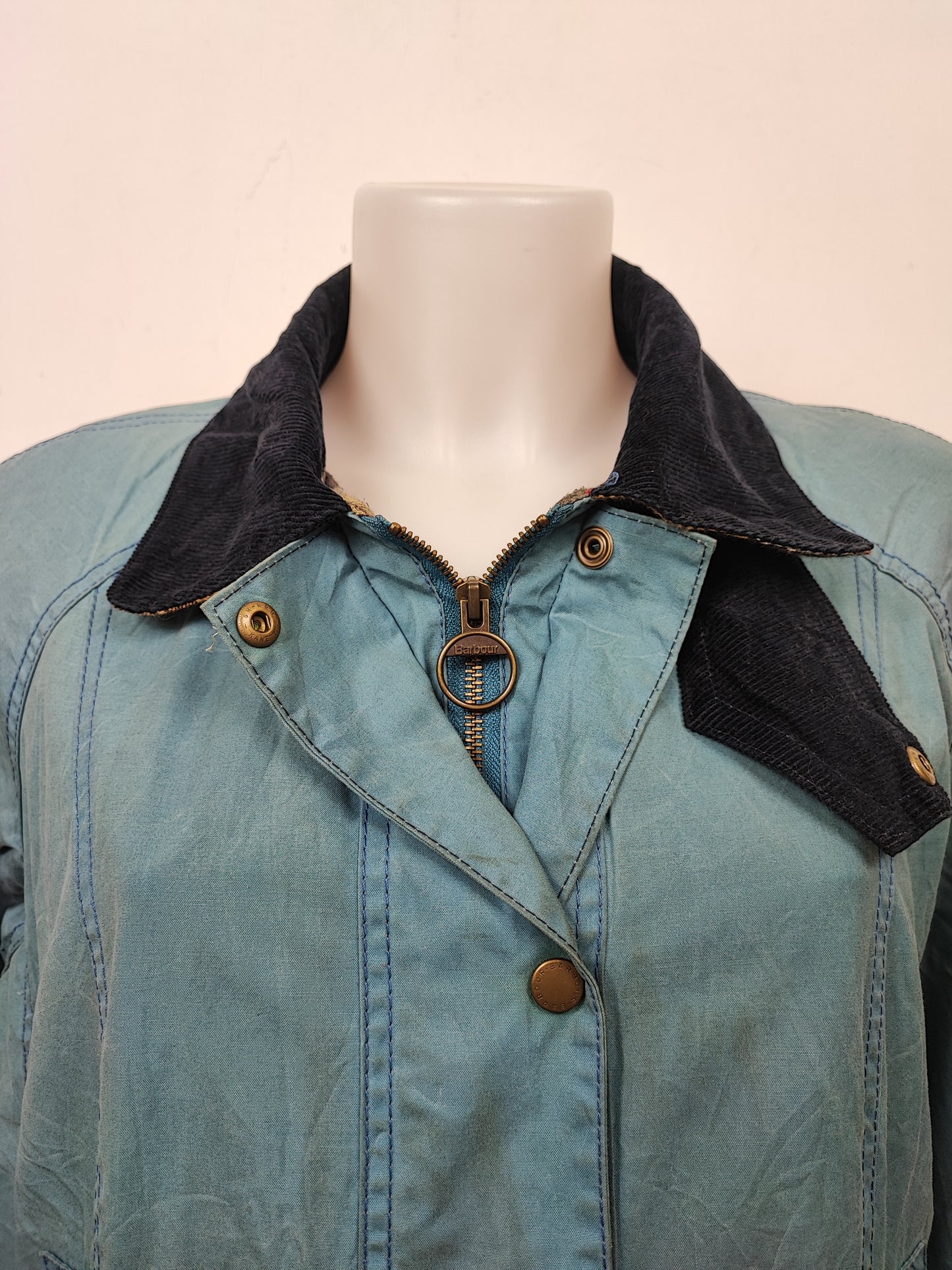 Giacca Barbour Donna Smu Beadnell azzurro UK16 - Blue Lady Smu Beadnell jacket size Uk16 Medium