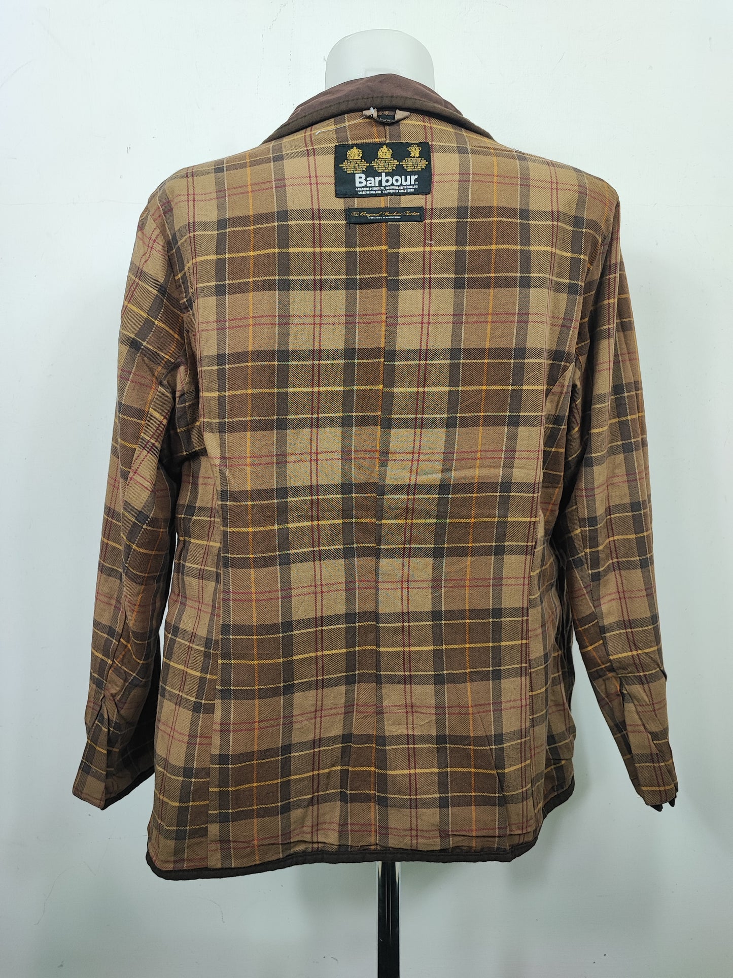 Barbour Giacca corta marrone unisex Utility Tg. 48 Lady Brown Utility wax Jacket size uk18