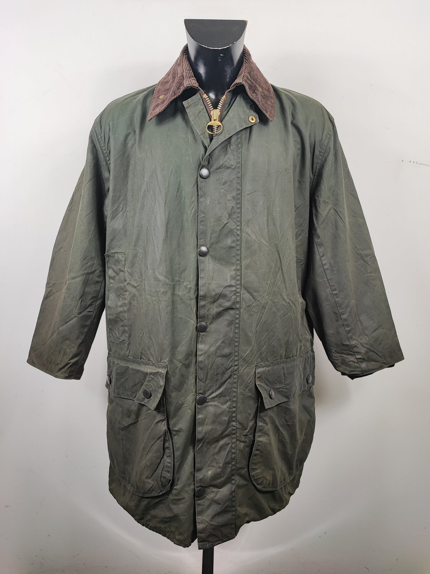 Barbour unisex Border verde cotone Cerato C40/102cm  Navy Border Coat Size Medium C40