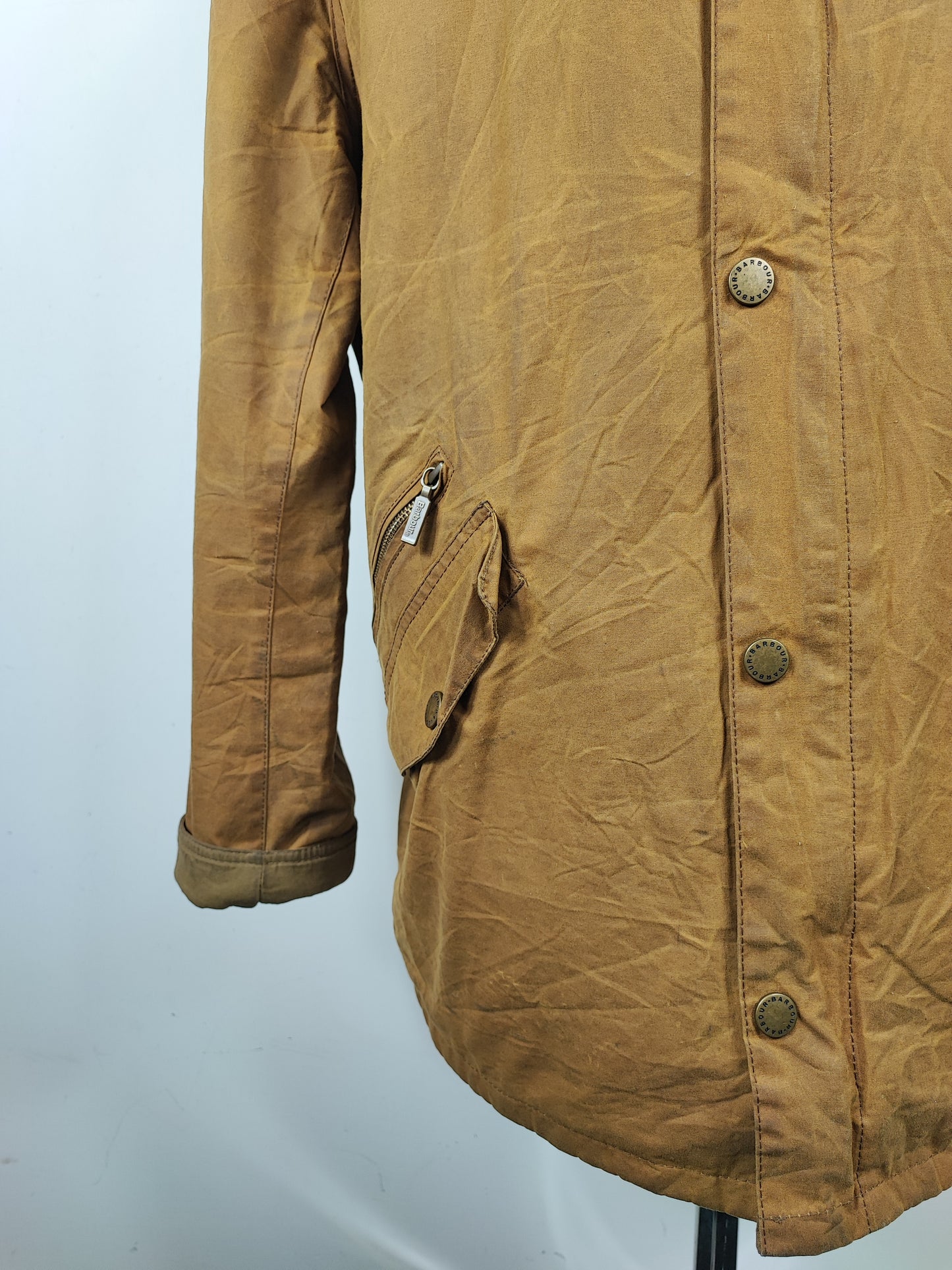 Giacca Barbour Beige cerata Wax Retail Prestbury XL - Man Wax Beige jacket size XL