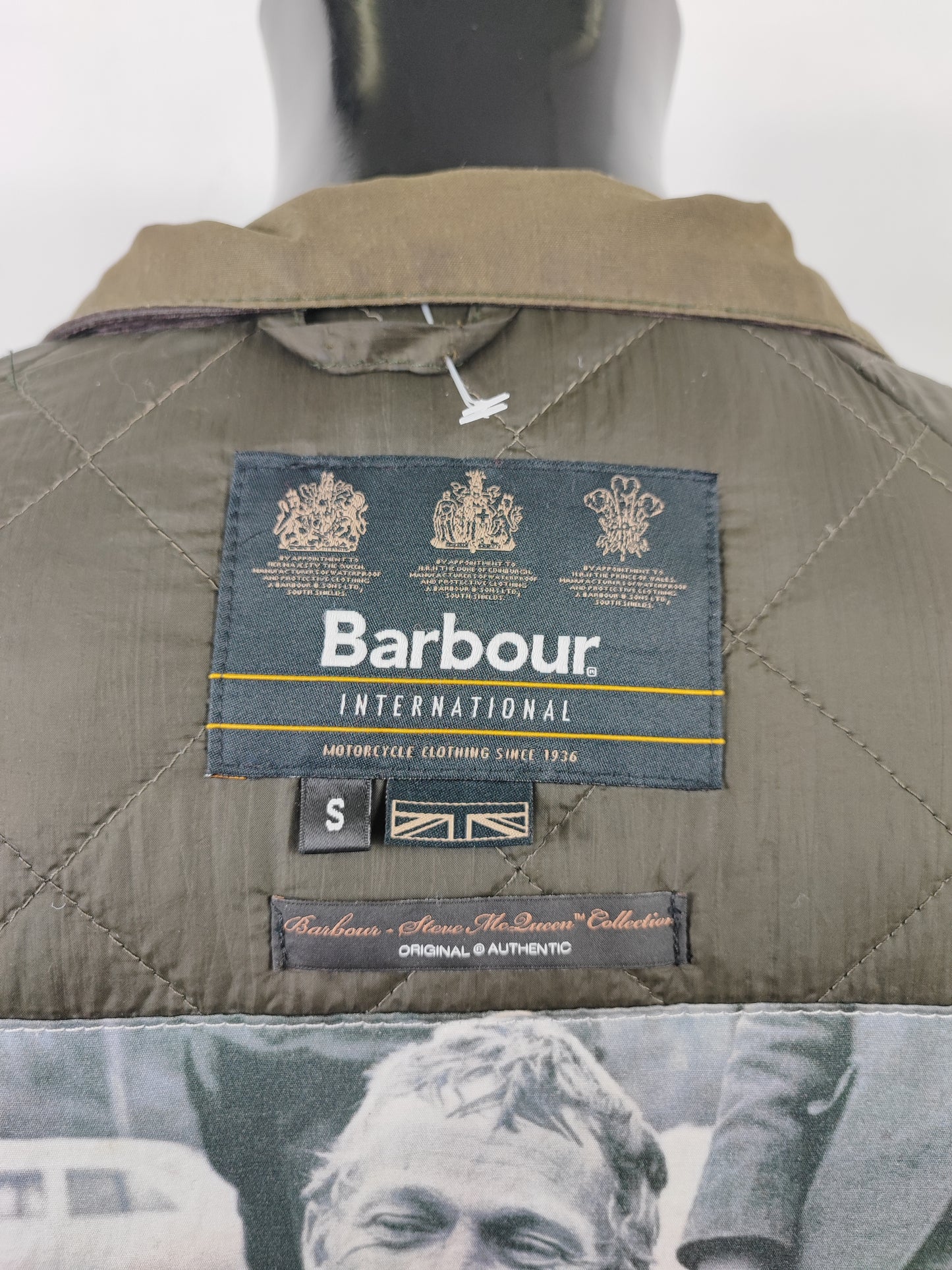 Barbour Merchant Steve Mc Queen Verde Small SLIM FIT- Man Green Steve Mc Queen Size S