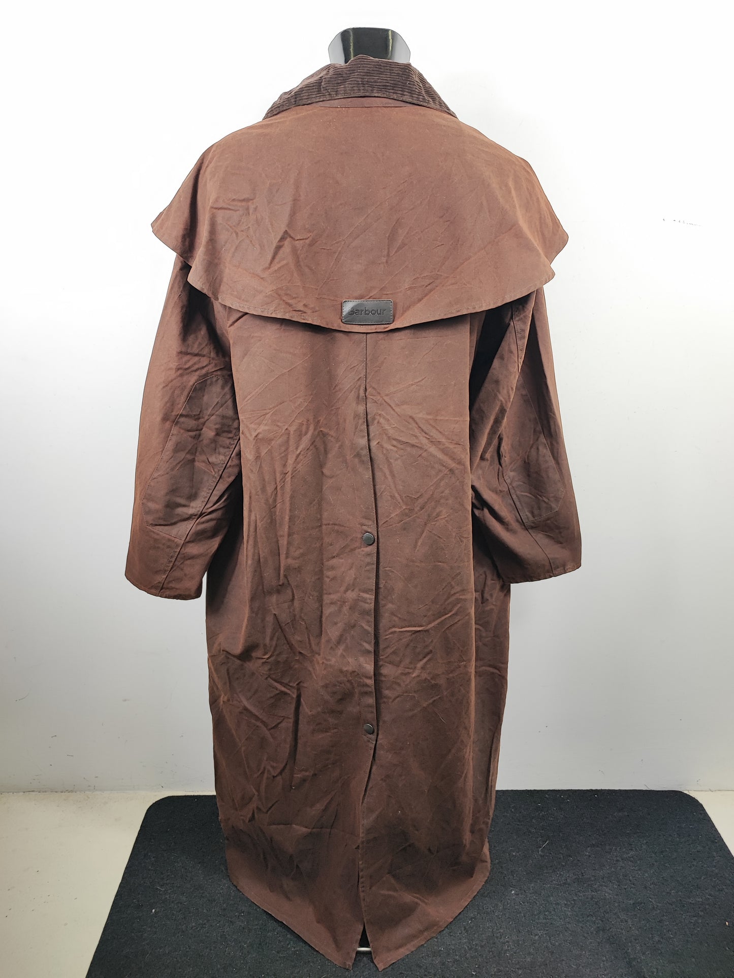 RARO Cappotto Barbour STOCKMAN marrone XLarge Man Brown wax Long Coat Size XLarge