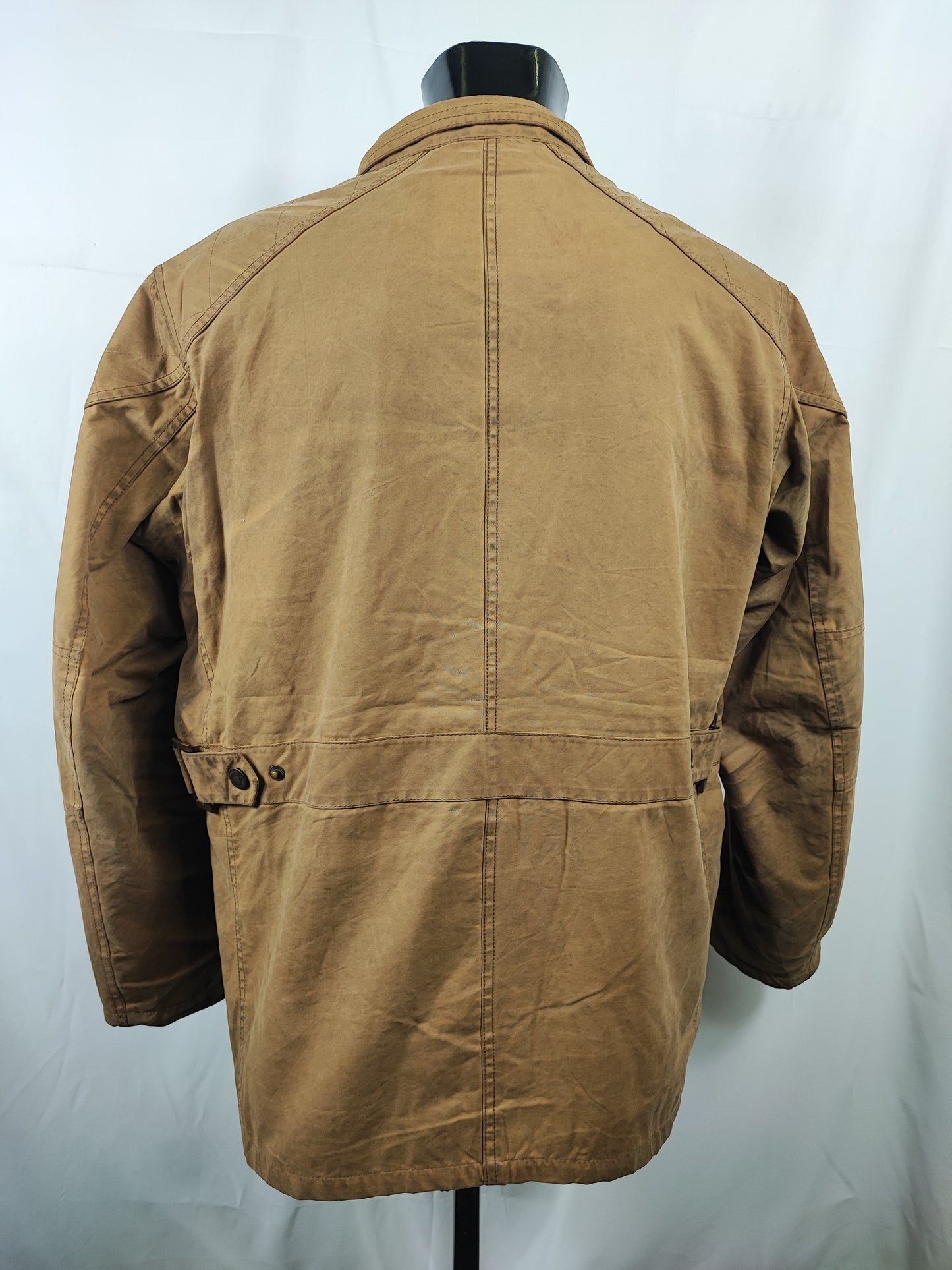 Barbour Giacca Uomo Beige cerato Crank XLarge- Man Wax Beige Crank Jacket Size XL