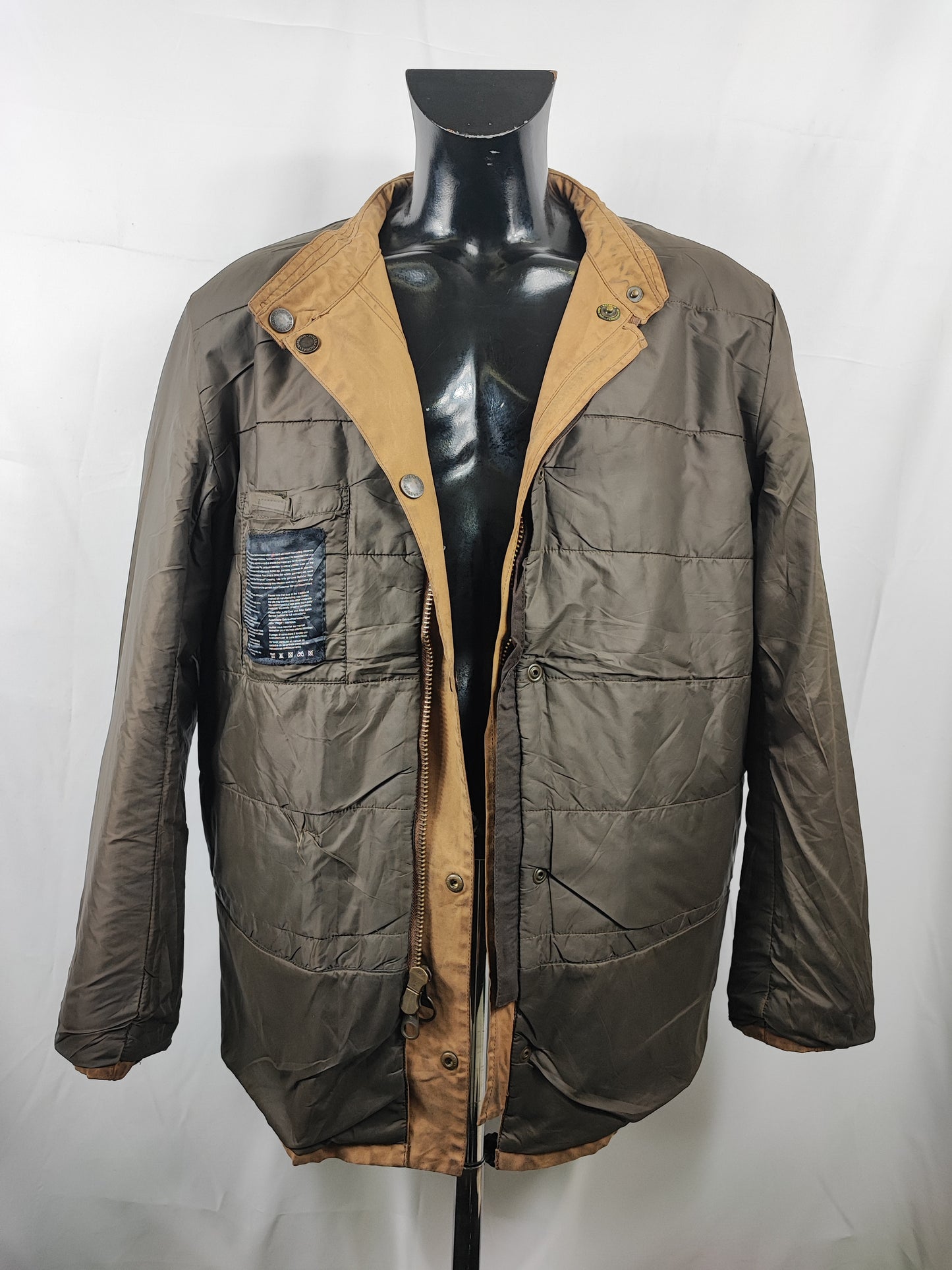 Barbour Giacca Uomo Beige cerato Crank XLarge- Man Wax Beige Crank Jacket Size XL