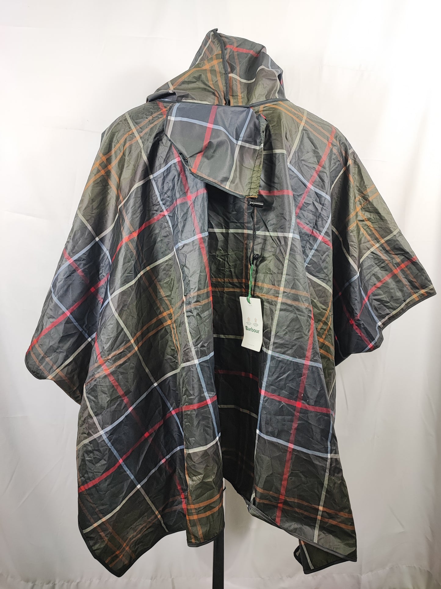 Poncho Barbour in tartan unisex - Barbour Tartan showerproof poncho unisex