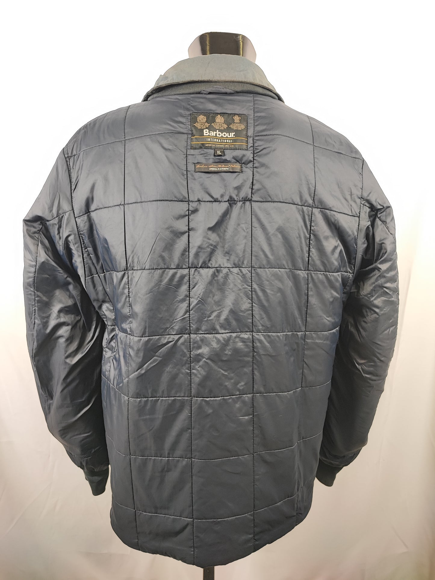 Giacca Barbour Uomo Corta blu cerata Steve Mc Queen XLarge - Man Navy SMQ Deck Jacket XL