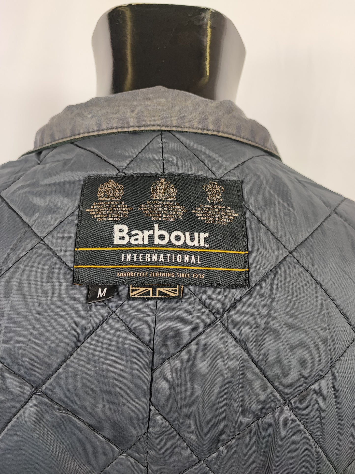 Giacca Barbour International Uomo Duke Blu Medium - Man Navy Duke wax Jacket Size M