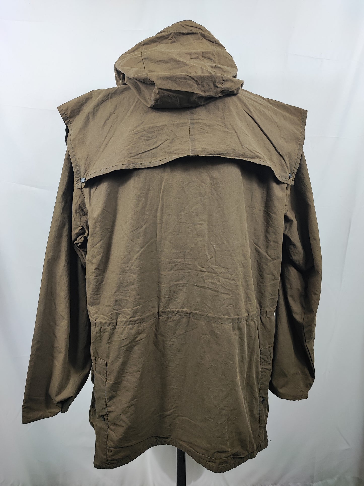 Barbour Classic Durham verde con cappuccio C46/117 cm Olive Hooded waxed durham Size XL