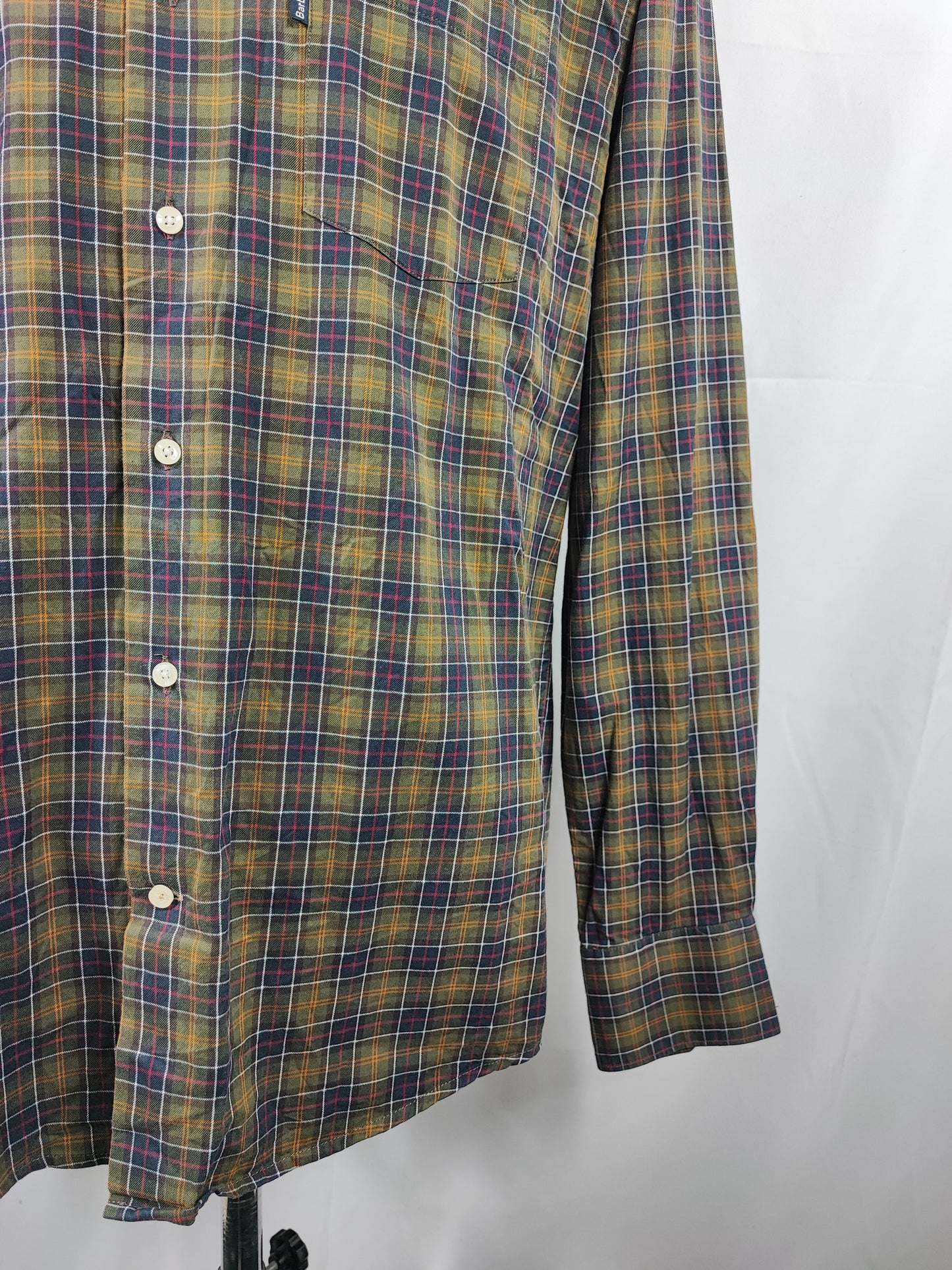 Camicia Barbour da uomo in cotone fantasia in tartan taglia Medium