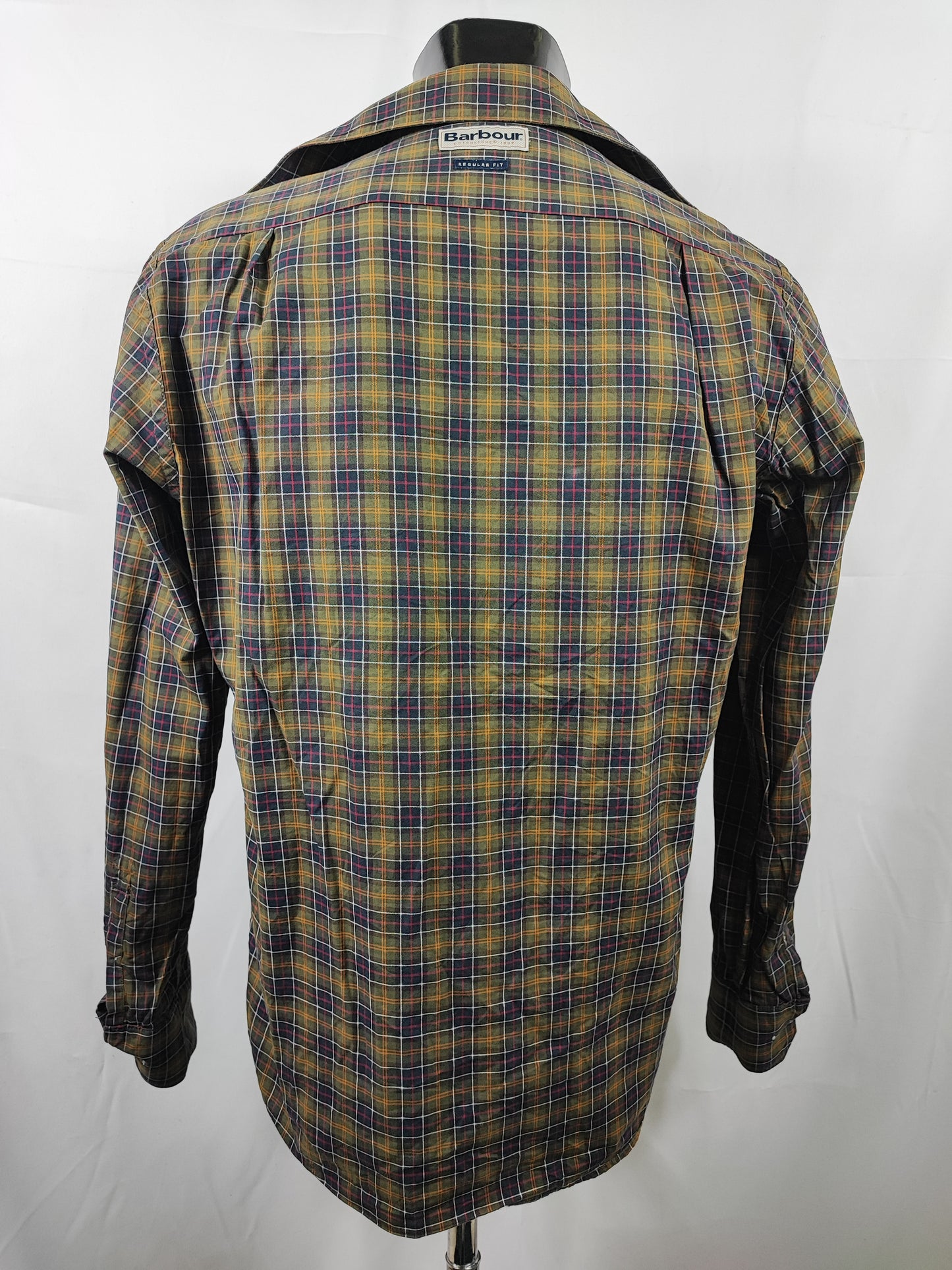 Camicia Barbour da uomo in cotone fantasia in tartan taglia Medium