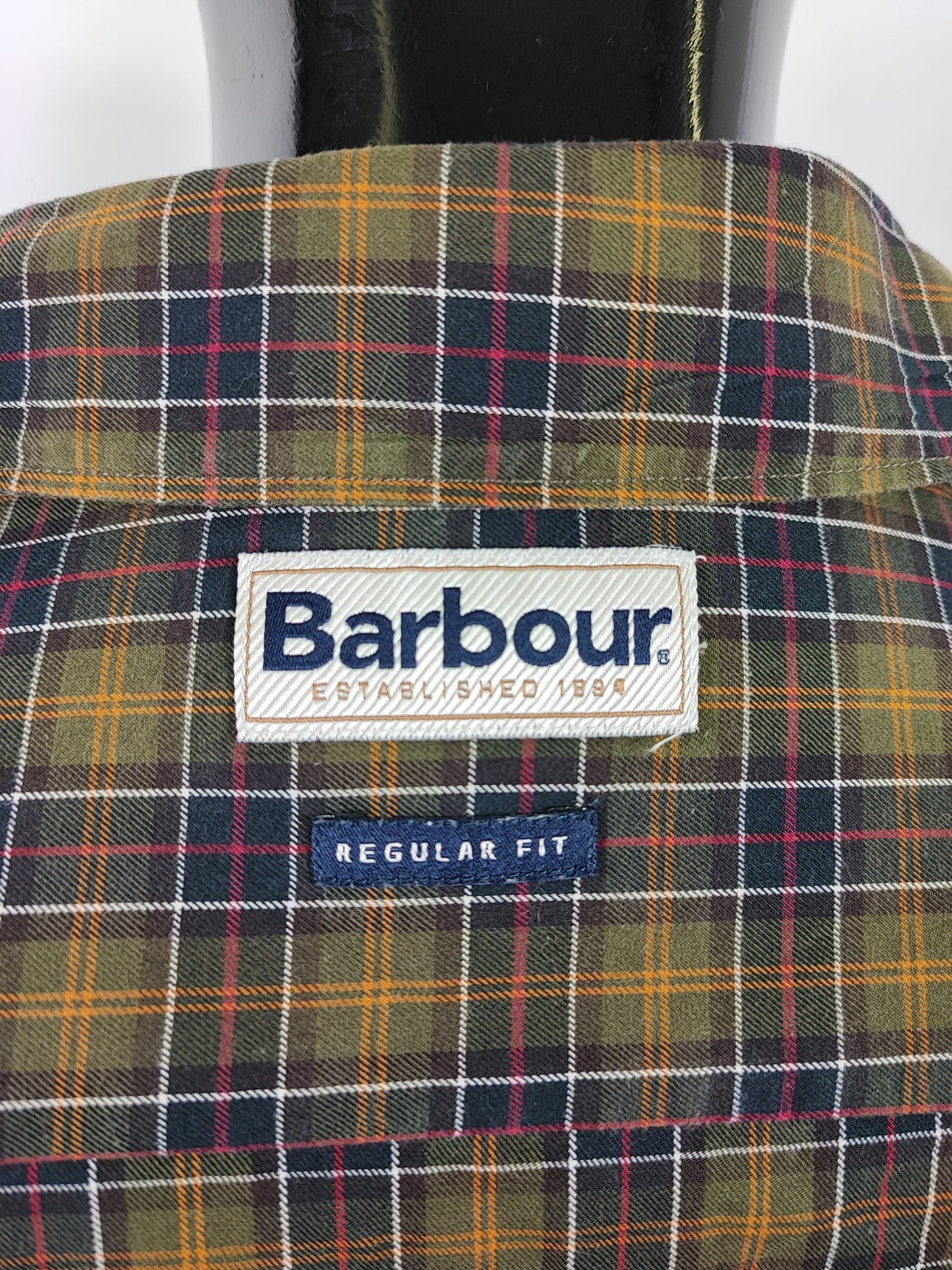 Camicia Barbour da uomo in cotone fantasia in tartan taglia Medium