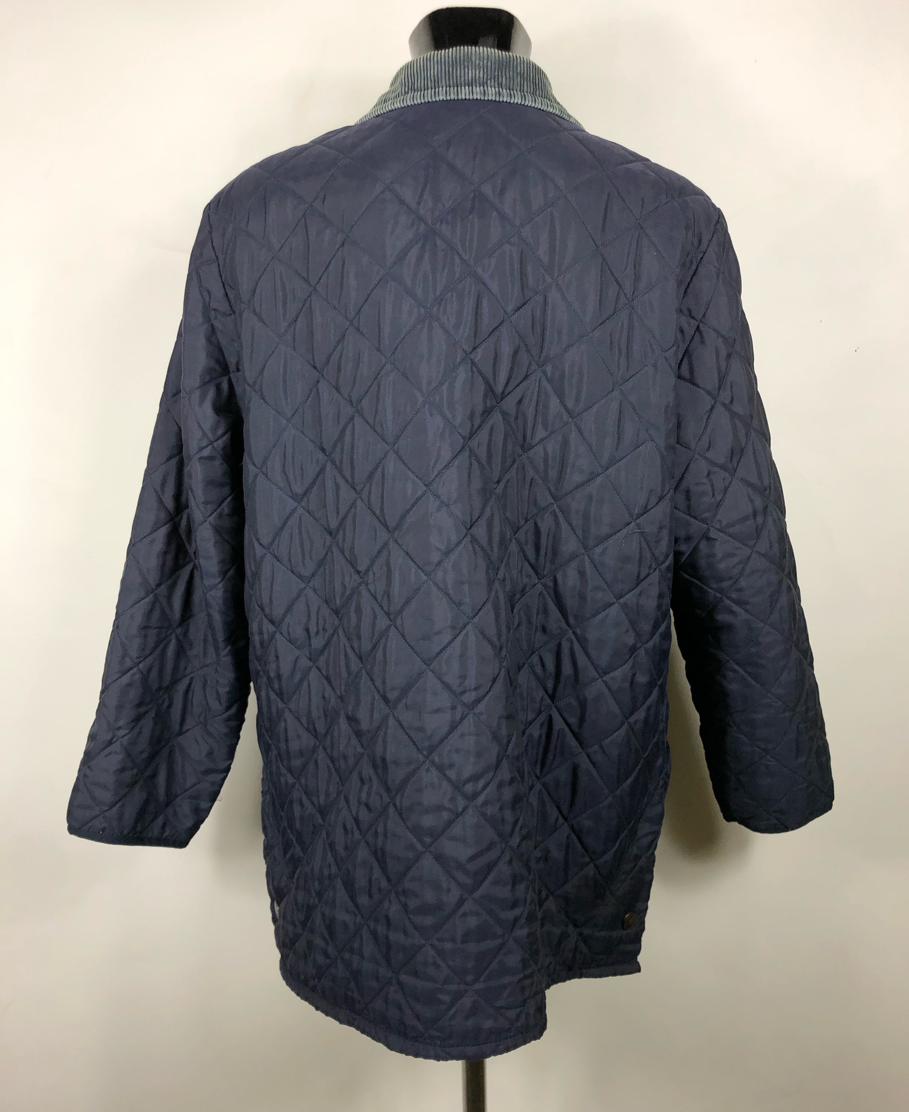 Giacca a vento Barbour Blu Eskdale XL - Man Quilted Navy wind